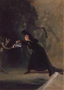 Francisco de Goya A Scene from El Hechizado por Fuerza Spain oil painting artist